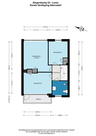 Floor plan - Zingerskamp 23, 1251 PJ Laren Nh 